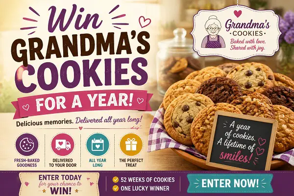 Win a Grandma’s Cookies for a Year! [25 Winners]