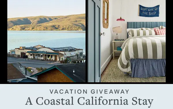 2026 Nick’s Cove Getaway Sweepstakes – Win a $3,700 California Cottage Escape