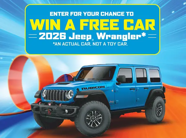 Hot Wheels 2026 Jeep Wrangler Sweepstakes – Win a New Jeep!