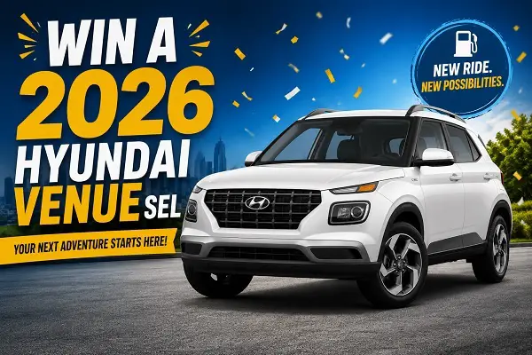 Hyundai Rewards Sweepstakes – Win a New 2026 Hyundai Venue SEL