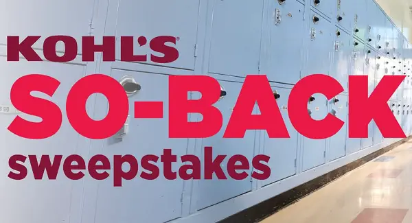 Kohl’s So-Back Sweepstakes: Win a $300 Back-to-School Prize Pack! (10 Winners)