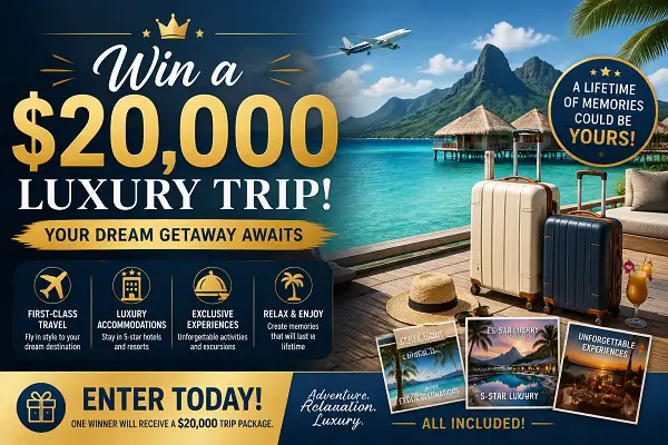 Lemme Luxury Vacation Giveaway – Win a $20,000 Dream Vacation Plus $5,000 Cash