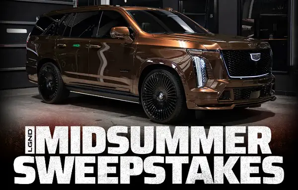 LGND Midsummer 2026 Sweepstakes – Win a 2025 Cadillac Escalade V + $60,000 Cash