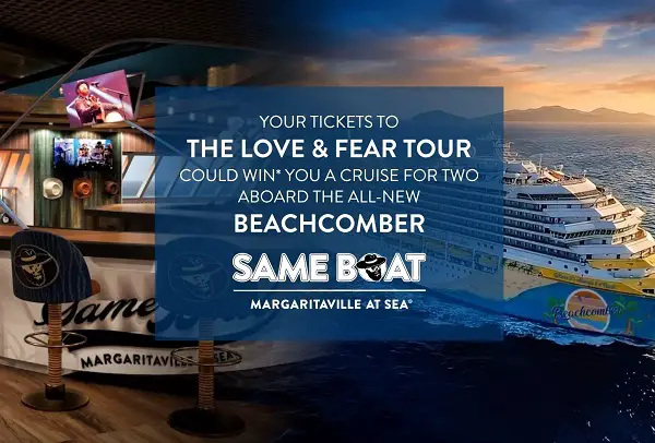 Win a Margaritaville at Sea Beachcomber Cruise Vacation (104 Winners)