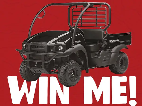 Win a 2026 Kawasaki Mule SX 4x4 Super Black in the Mickey’s Sweepstakes!