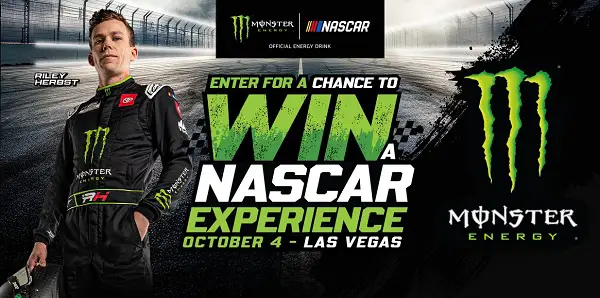Win a VIP NASCAR Las Vegas Racing Experience with Monster Energy Sweepstakes