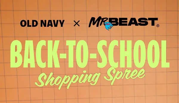 Old Navy x MrBeast Sweepstakes: Win a $1,000 Old Navy Gift Card [50 Winners]