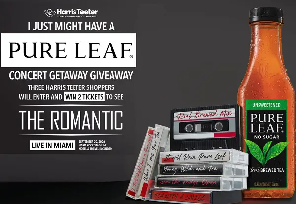 Win Bruno Mars Concert Tickets & a $500 Visa Gift Card in the PureLeaf Sweepstakes!
