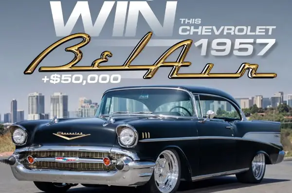 Restomods Chevrolet Car Sweepstakes – Win a 1957 Chevrolet Bel Air + $50,000 Cash