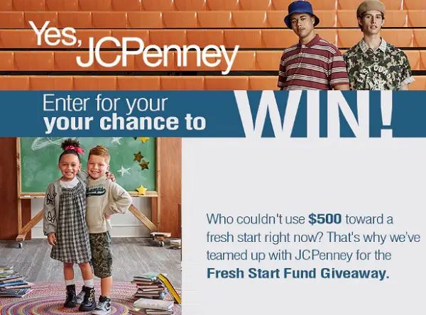 Ryan Seacrest’s Fresh Start Fund Giveaway: Win a $500 JCPenney Gift Card! (5 Winners)
