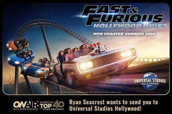 Win a Universal Studios Hollywood Family Trip in Ryan Seacrest’s Summer Sweepstakes