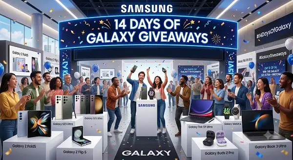 Samsung 14 Days of Galaxy Giveaways: Win Galaxy Tech Prizes! (59 Winners)