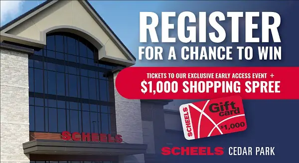 Win a $1,000 SCHEELS Gift Card Giveaway – 5 Lucky Winners