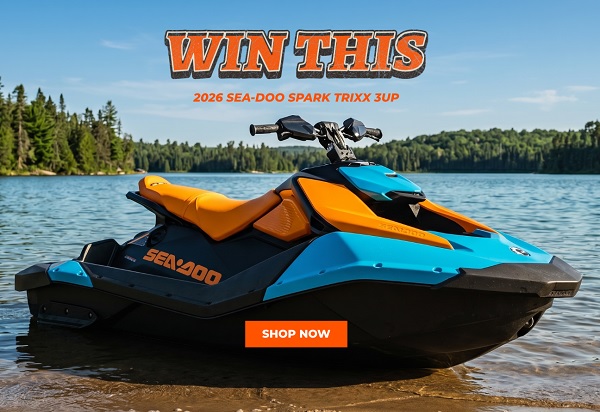 2026 Sea-Doo Spark Trixx & $10,000 CAD Cash Sweepstakes [11 Winners]