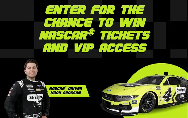 Straight Talk VIP Racing 2026 Giveaway: Win NASCAR Tickets and VIP Access [28 Winners]