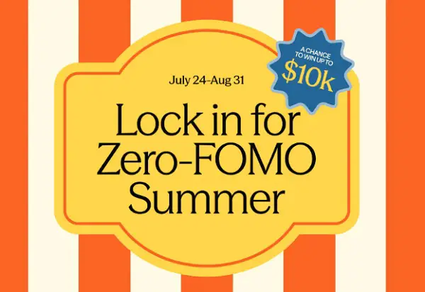 Synchrony Zero FOMO Summer Sweepstakes: Win Up to $10,000 Cash [31 Winners]