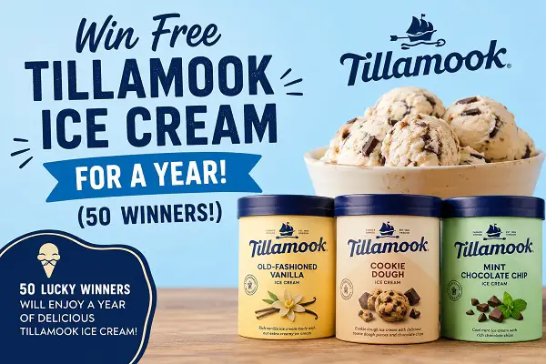 Win Free Tillamook Ice Cream for a Year! (50 Winners)