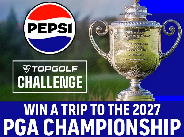 Topgolf Pspsi Sweepstakes – Win $3,500 and 2027 PGA Championship Tickets