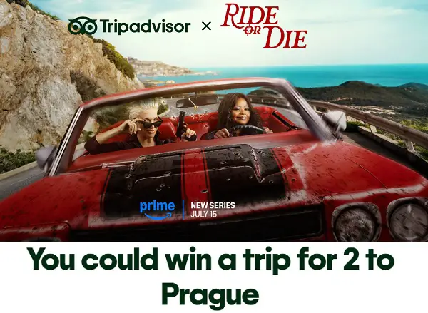 Amazon Prime Ride or Die Sweepstakes – Win a 7-Night Prague Trip for Two