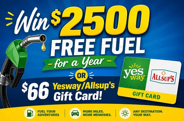Yesway & Allsup's 2026 Route 66 Fuel Sweepstakes: Win Free Fuel for a Year