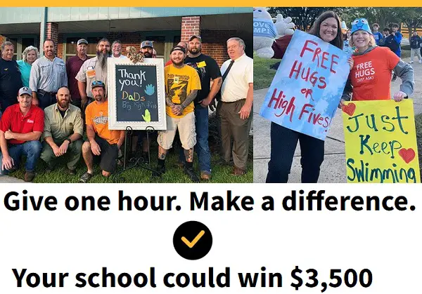 1 Hour for Schools Pledge 2026 Sweepstakes – Win $3,500 for Your School + $100 Walmart Gift Card