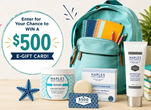 Win Naples Soap Company Back to School Giveaway