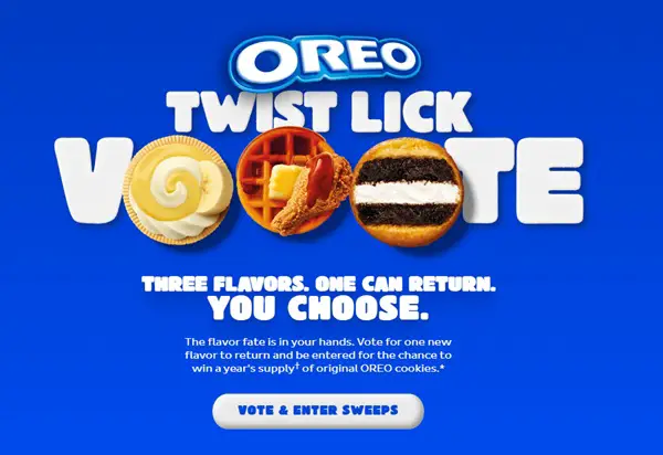 Win 2026 OREO Flavor Vote Sweepstakes