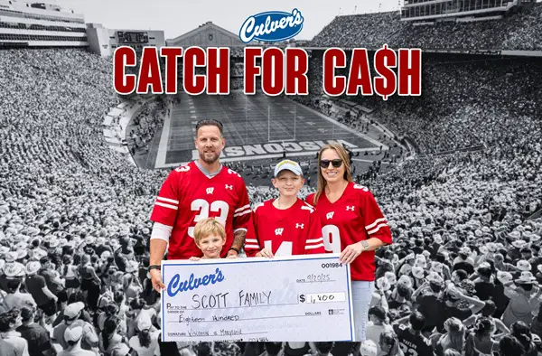 Win The UW Badgers: Culver’s Catch for Cash Sweepstakes