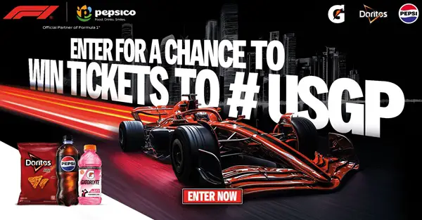 Win 2026 Pepsico Austin F1 Sweepstakes