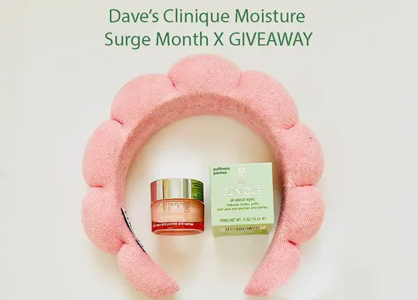 Win Dave Lackie: Clinique Moisture Surge Month Giveaway