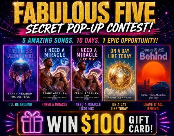 Win Frank Abraham & LÜXO Summer of Miracles 10-Day Secret-Pop-Up Giveaway