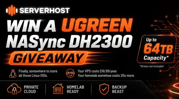 Win ServerHost's July 2026 Giveaway