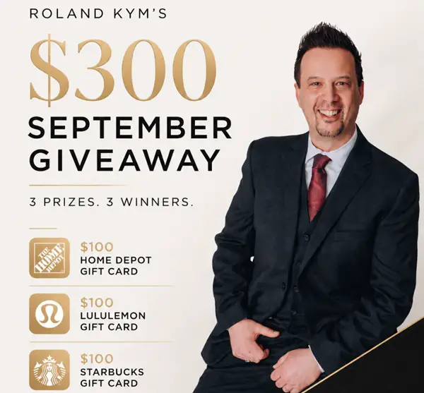 Win Roland Kym’s $300 September Giveaway