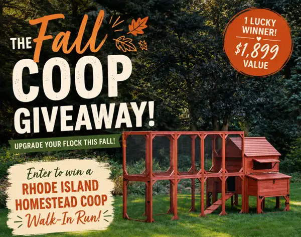 Win Chicken Coop Company's Fall Coop Giveaway