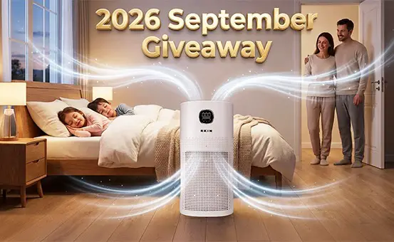 Win RKINⓇ September 2026 RKIN AH-14 PRO HEPA Air Purifier Giveaway