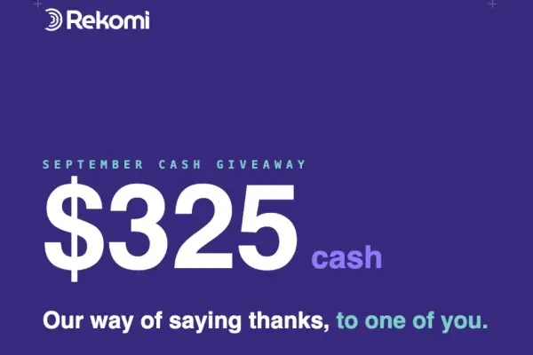 Win $325 September Cash Giveaway