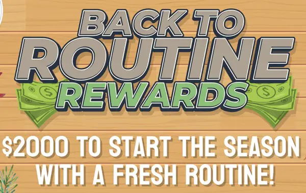Win The Back to Routine Rewards Giveaway