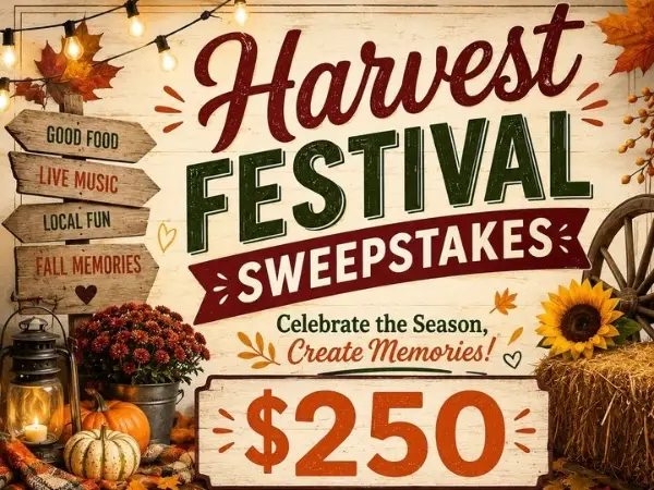 Win The Harvest Festival Sweepstakes