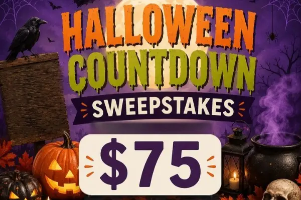 Win A $75 Gift Card Halloween Countdown Sweepstakes