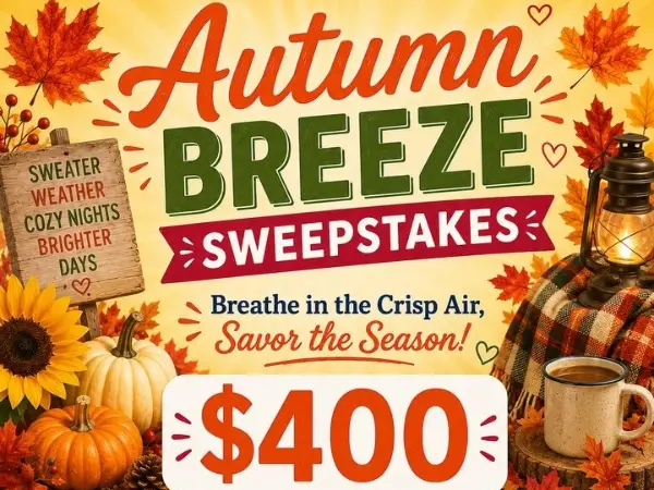 Win A $400 Gift Card Autumn Breeze Sweepstakes