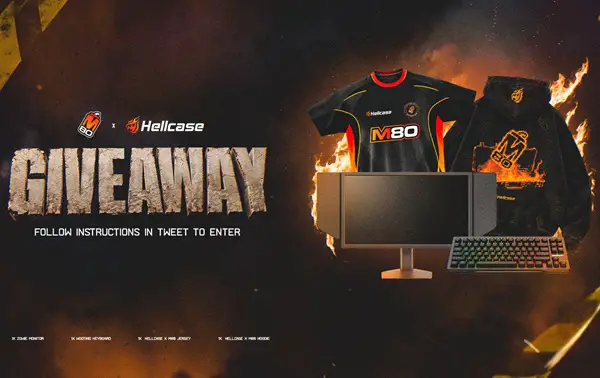 Win M80 x Hellcase Zowie Gaming Monitor & Wooting Keyboard Giveaway
