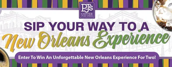 Win A $4,500 New Orleans Prize Package in the PJ's Coffee Sweepstakes