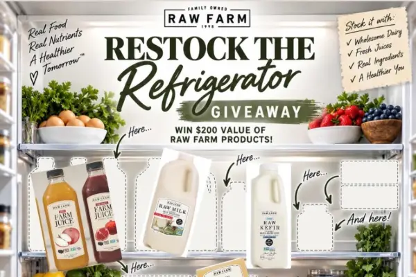 Win Raw Farm Restock The Refrigerator Giveaway