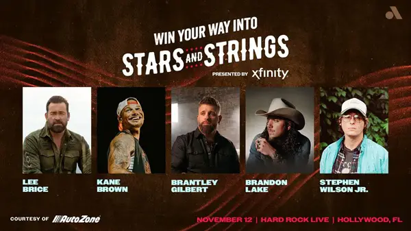 Win Stars & Strings 2026 Flyaway with Backstage Tour National Contest