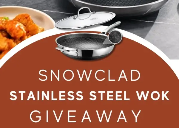 Win SNOWCLAD Stainless Steel Wok Giveaway