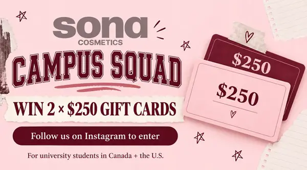 Win Sona Campus Squad Giveaway
