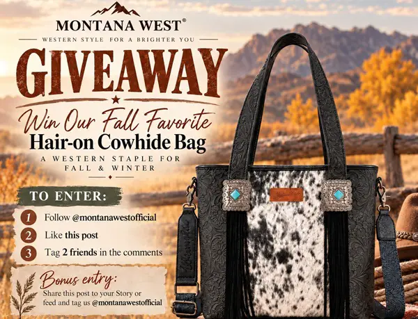 Win Montana West Hair-on Cowhide Bag Giveaway