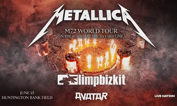 Win A Pair of Tickets to See Metallica at Huntington Bank Field Sweepstakes