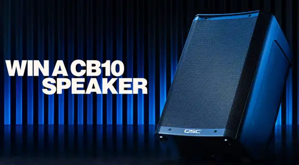 Win A QSC CB10 Battery-Powered Portable Loudspeaker!