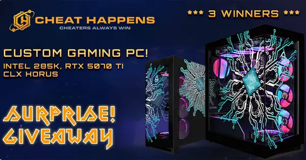 Win Cheat Happens Presents: CUSTOM CLX Gaming PC Giveaway